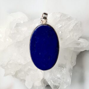 Hangers Lapis Lazuli Ovaal 2 Medium – 925 Zilver