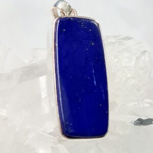 Hangers Lapis Lazuli Rechthoek 3 Groot – 925 Zilver
