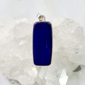 Hangers Lapis Lazuli Rechthoek 1 Klein – 925 Zilver