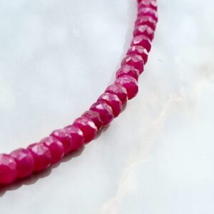 Ketting Robijn – 925 Zilver