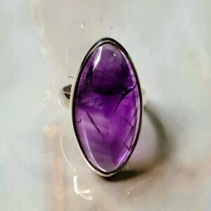 Ring Amethist Marquise - 925 Zilver