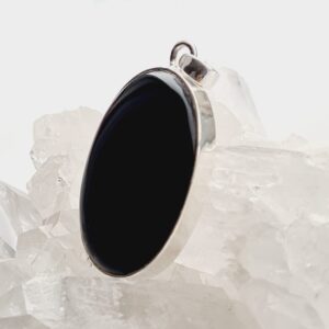 Hangers Onyx Ovaal 3 Groot – 925 Zilver