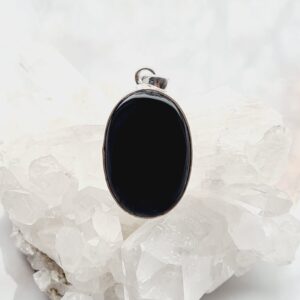 Hangers Onyx Ovaal 1 Klein – 925 Zilver