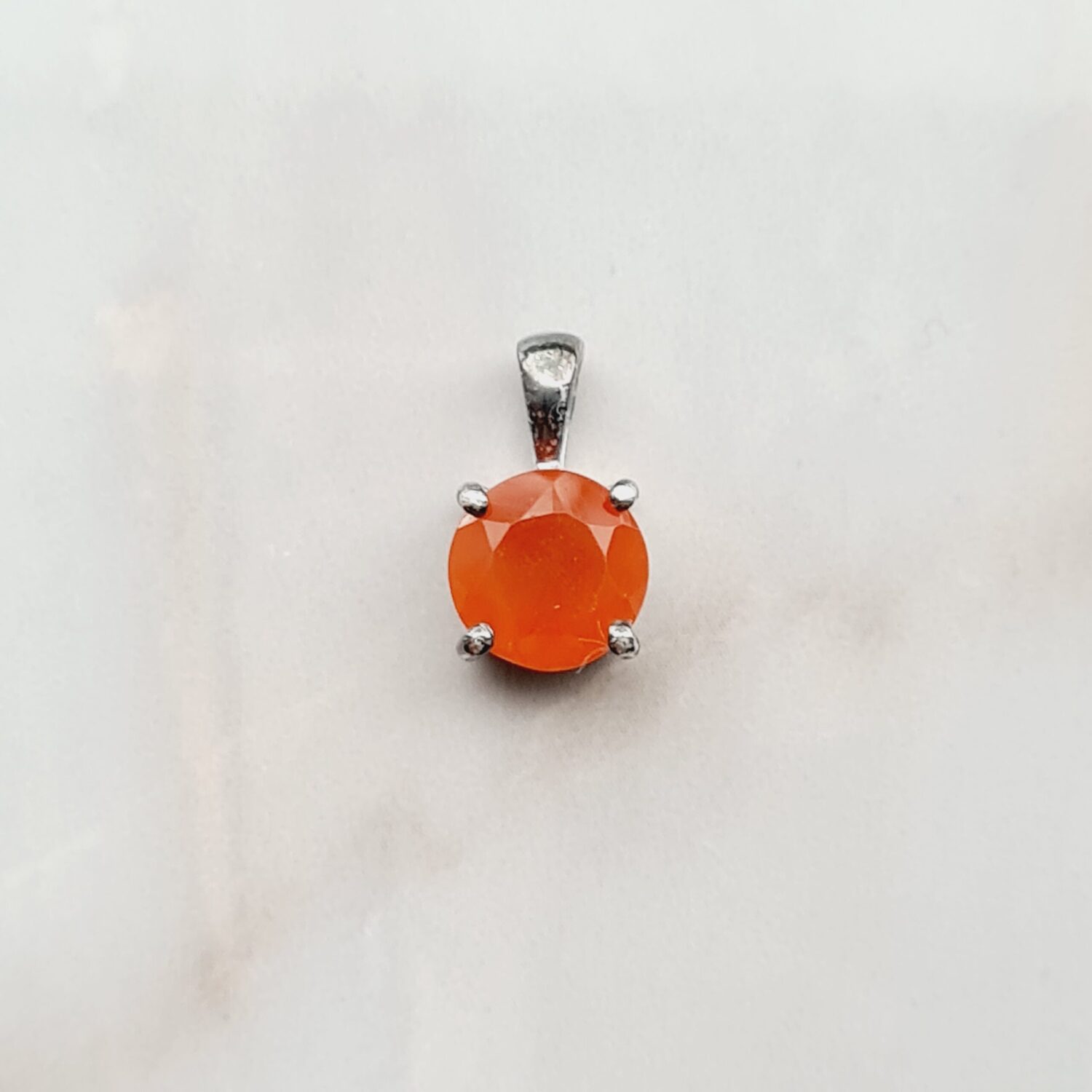 Hangers Facet Carneool – 925 Zilver