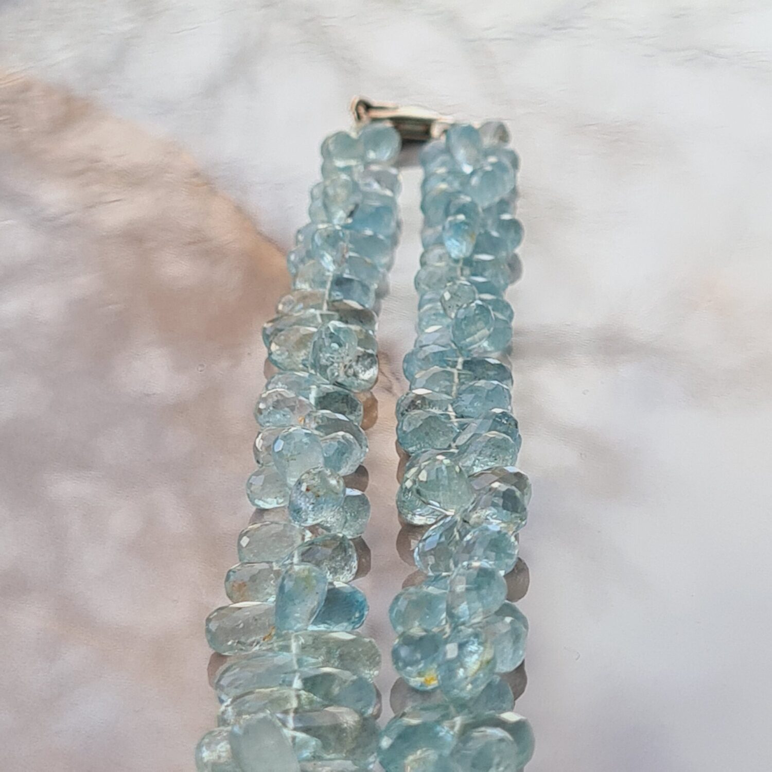 Ketting Aquamarijn – 925 Zilver - Afbeelding 6