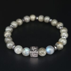 Kralen armband labradoriet (licht) & hematiet 8mm “Cairo” – Eternal Gems