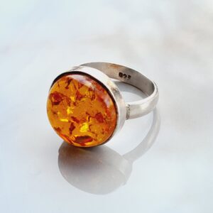 Barnsteen ring zilver S925 EternalGems.nl