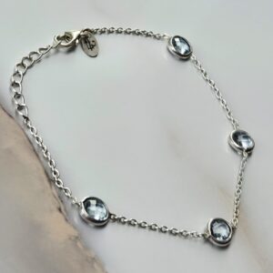Armband Blauwe Topaas – 925 Zilver