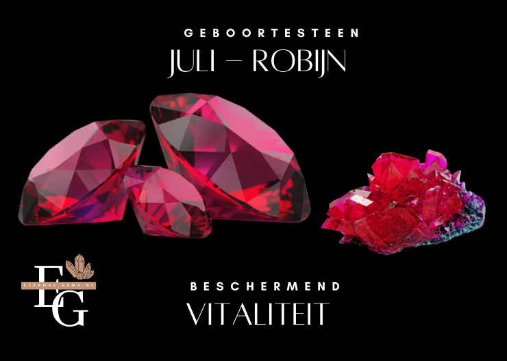 Geboortesteen Juli Robijn EternalGems.nl