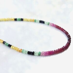 Multicolor Saffier Robijn Smaragd – 925 Zilver