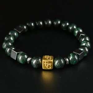 Herenarmband Smaragd (8mm) “Lisbon”