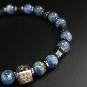 Herenarmband Kyaniet (7/8mm) “Manchester”