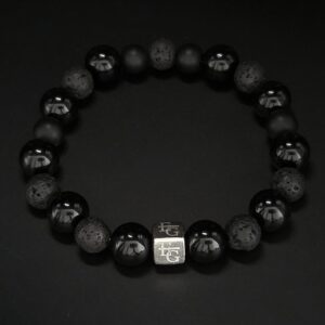 Onyx heren armband "New York"