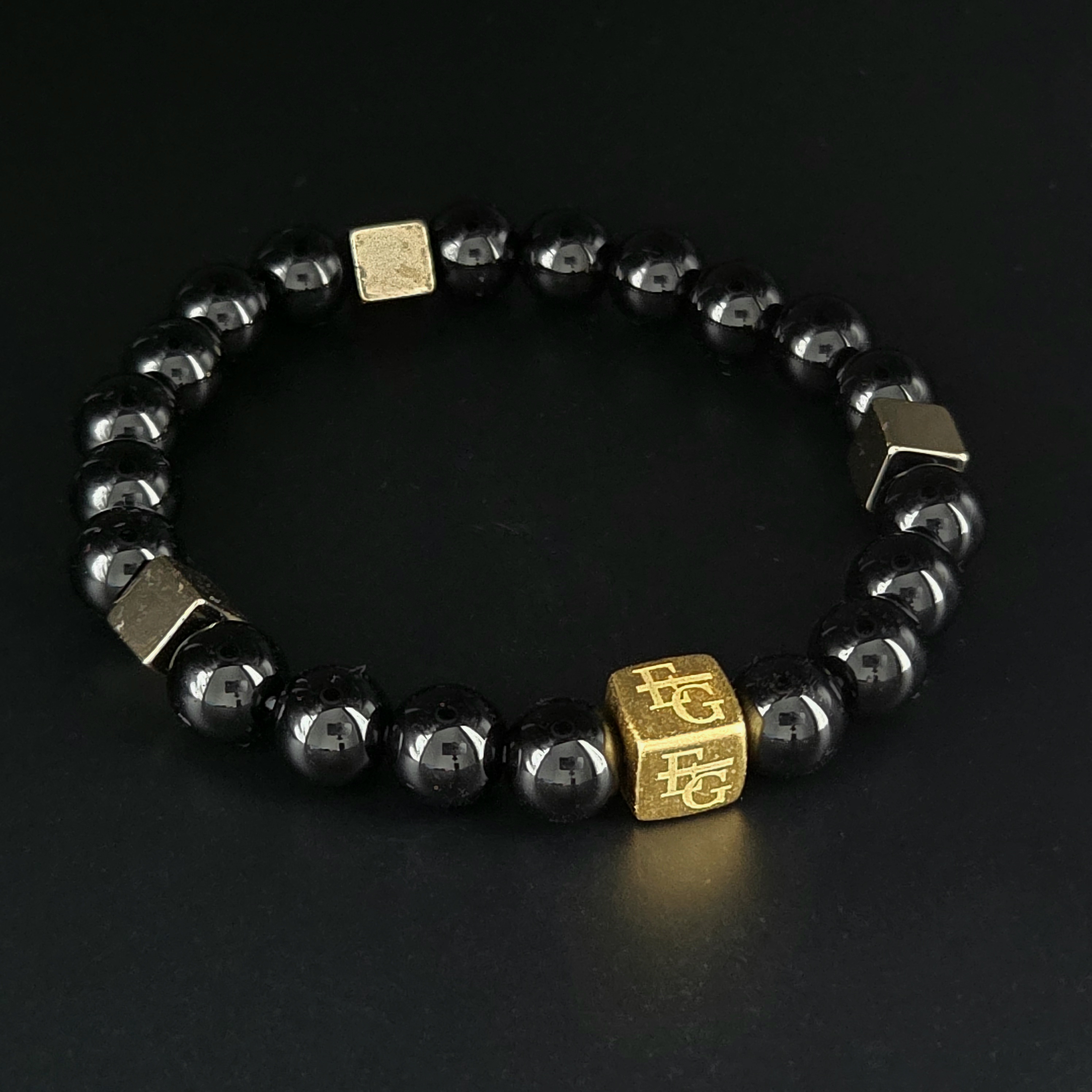 Signature Set −10% | Onyx “Londen” 18K Gold Plated Hanger + Ketting + Armband - Image 3